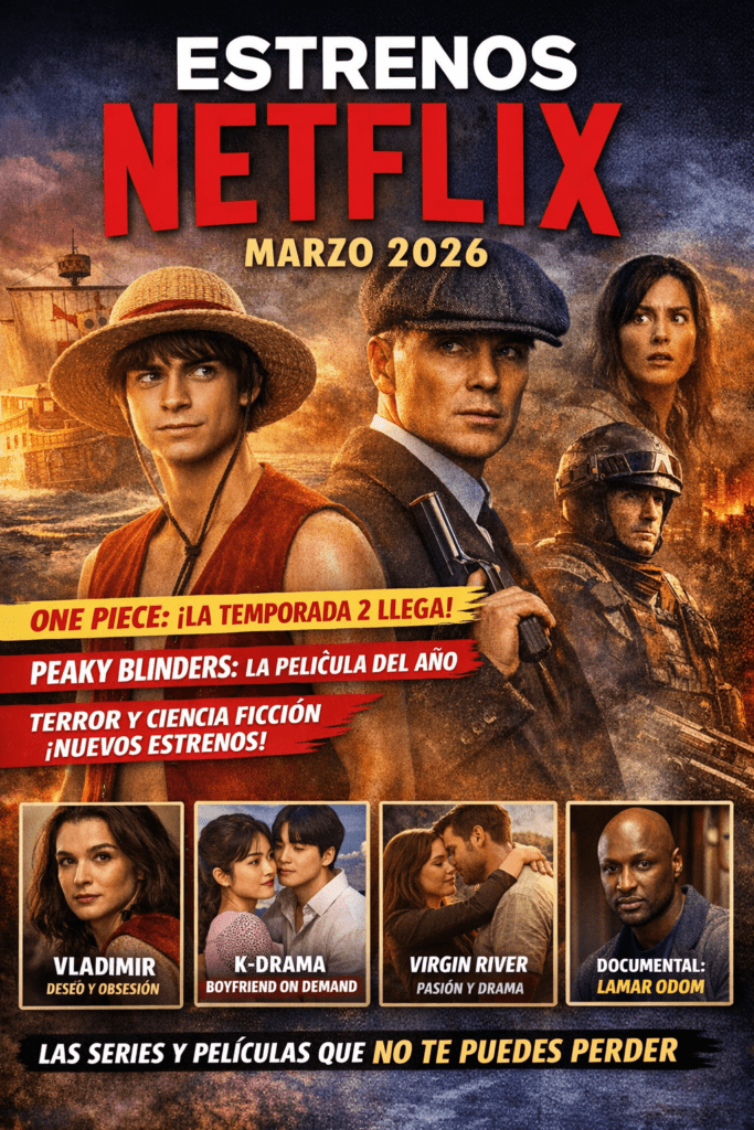 Estrenos de Netflix en marzo 2026: Las series y películas que no te ...