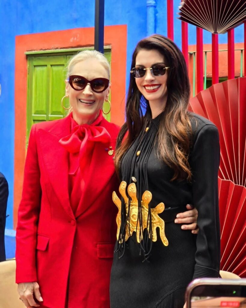Meryl Streep y Anne Hathaway desatan furor en CDMX por El diablo viste a la moda 2