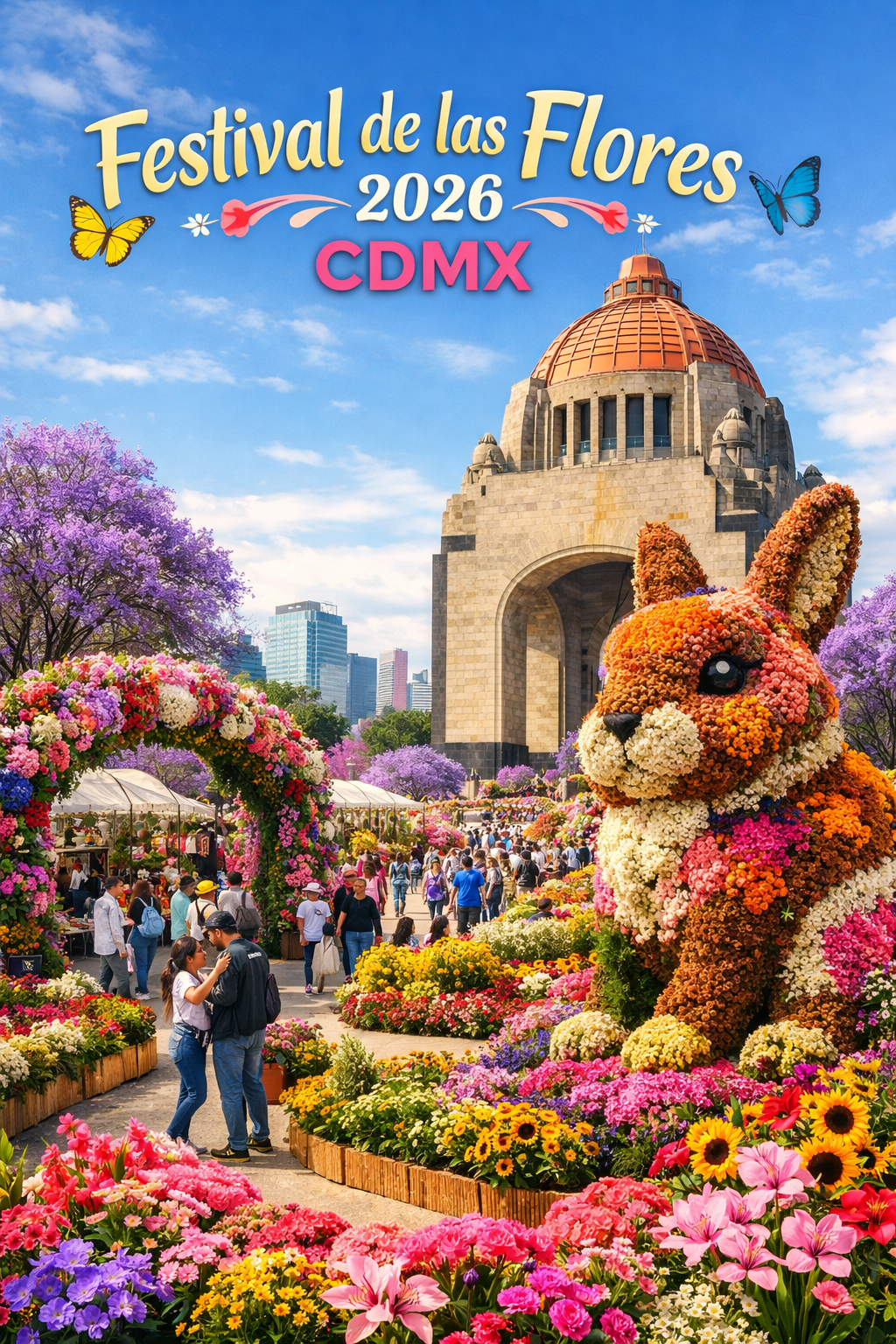 El Festival de las Flores 2026 llenará de color y aromas el corazón de la CDMX