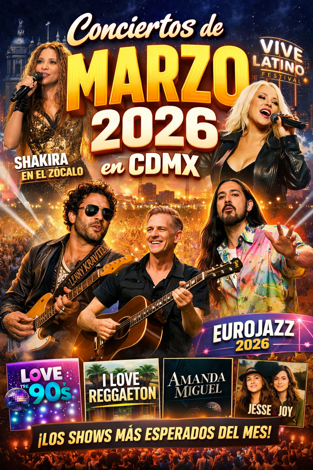 Marzo Musical en CDMX: Los Conciertos Más Esperados